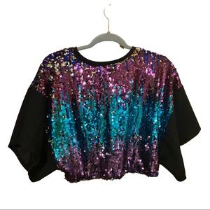 Shimmery Crop Top